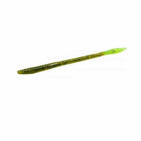 GREEN ARROW EQUIPMENT 6 in. Trick Worm 20BG-Watermelon Seed Chat Fishing Lure GR3506908